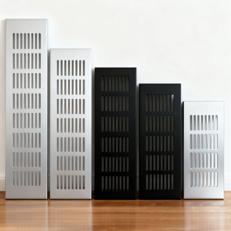Ventilation Grille Aluminum - 50/80 مللي متر فتحات واسعة ورقة