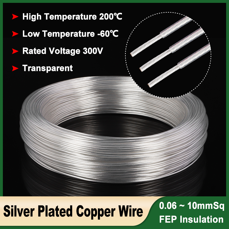 Audio Jumper Wire - 1 ~ 100 متر واضح مربع
