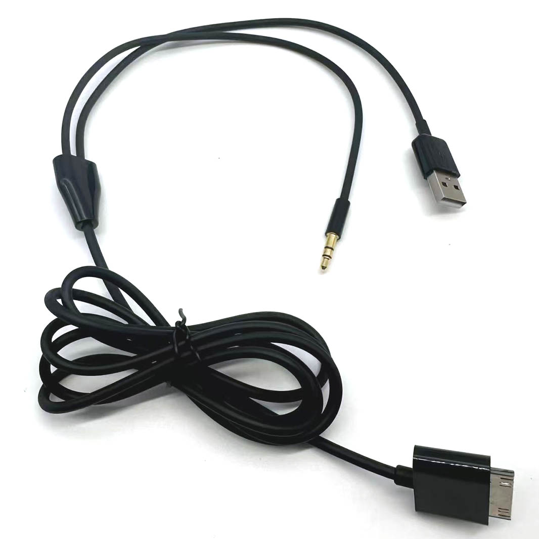 Audio Jumper Wire - كابل شحن USB للسيارة بمنفذ 30Pin