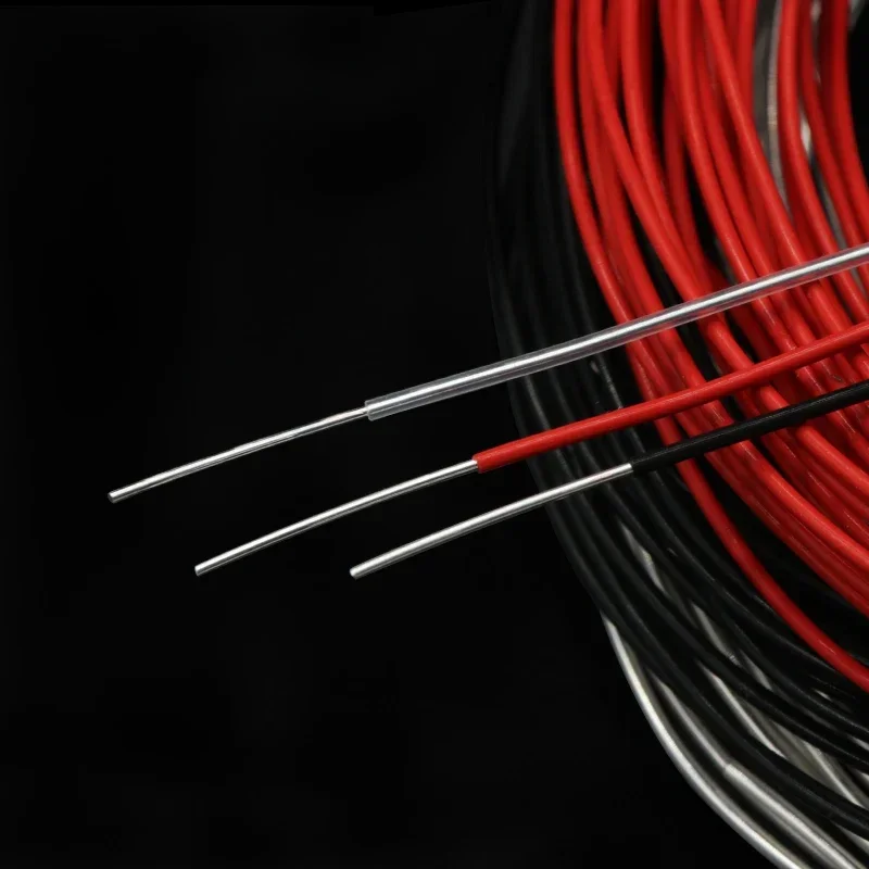 2/5/10/20/50 متر سلك PTFE أحاد - مراجعة Audio Jumper Wire وسعره