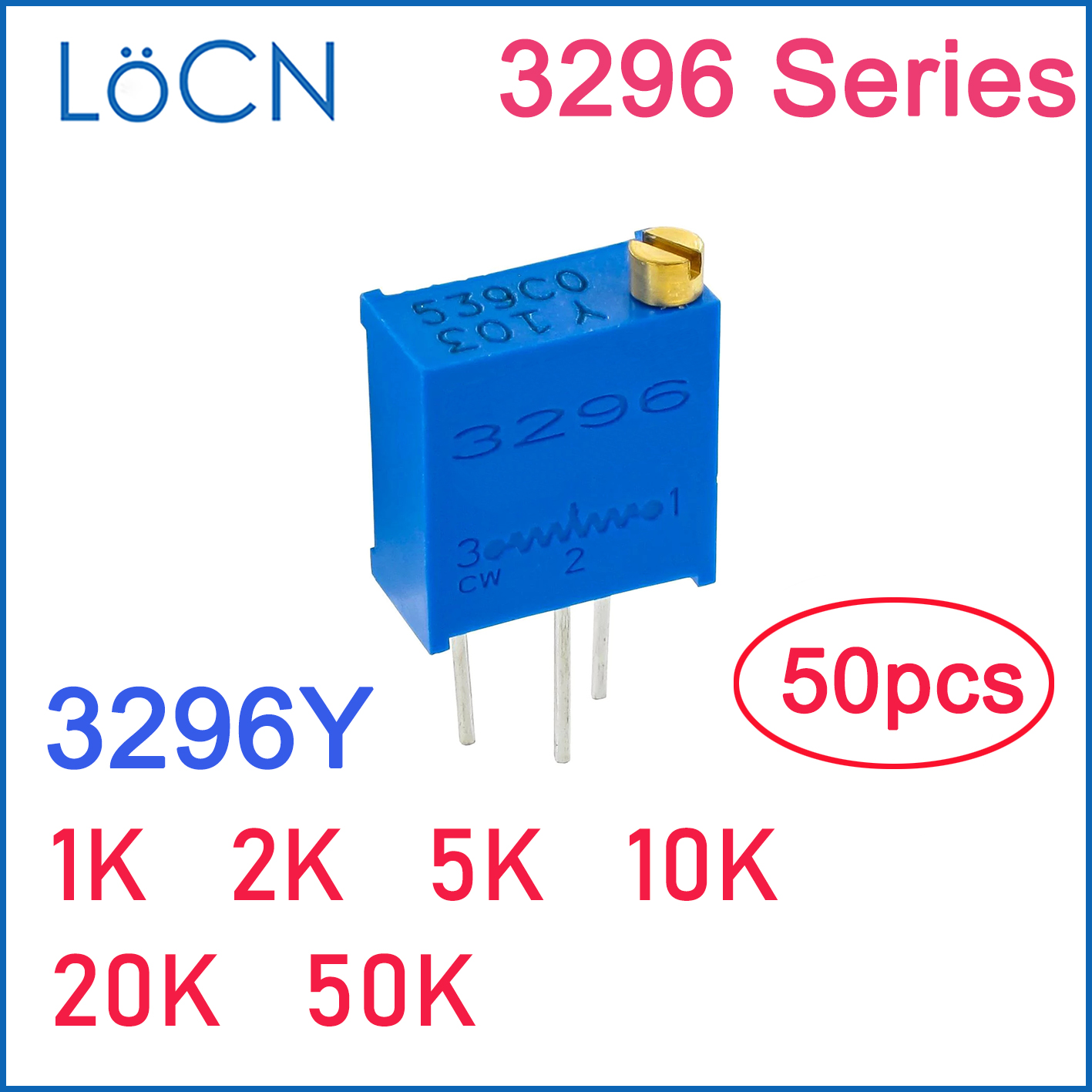 3296Y 1K 2K 5K 10K 20K 50K تري - مراجعة Potentiometer 10K وسعره