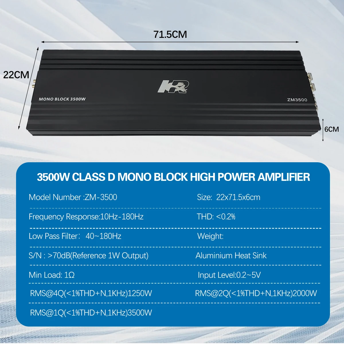 مضخم صوت سيارة زيمينج أوديو ZM - مراجعة Class D Amplifier وسعره