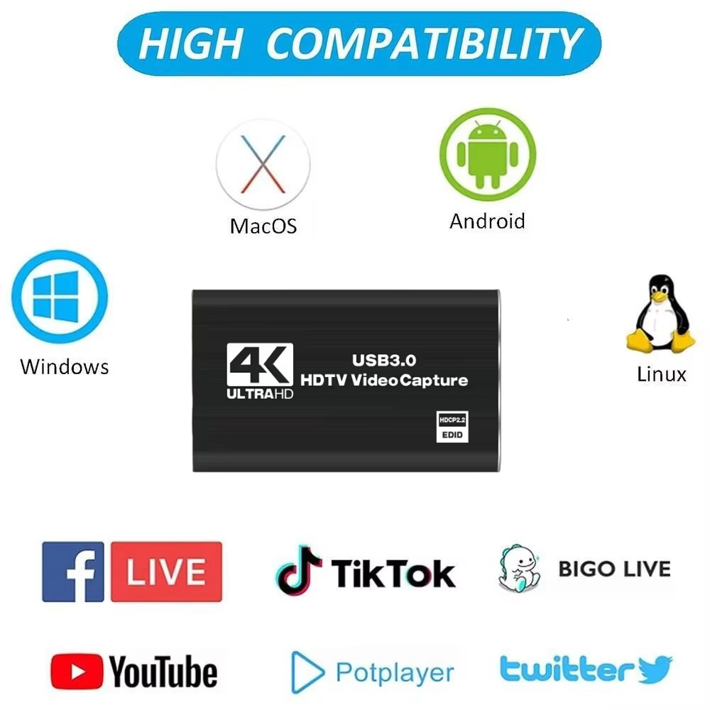 بطاقة التقاط الفيديو Roreta 4K - مراجعة Usb Sound Card وسعره