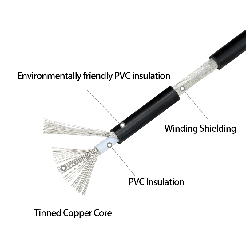 1 ~ 10 متر UL1185 PVC سلك محمي - مراجعة Audio Jumper Wire وسعره
