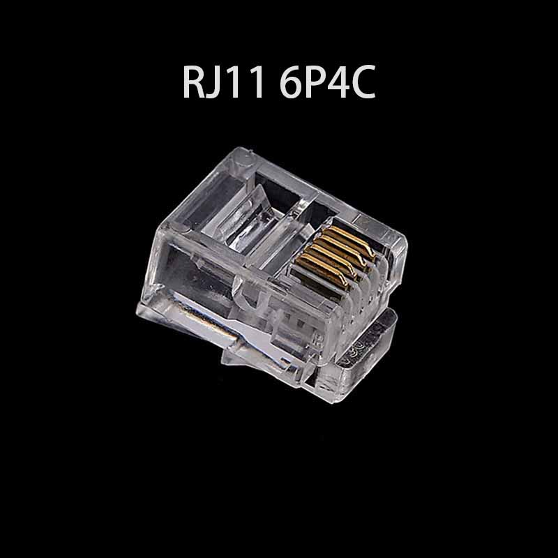 20/50/100 قطعة RJ11 6P2C 6P4C  - مراجعة Rj45 Jack وسعره