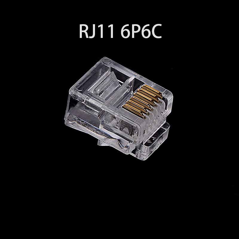 20/50/100 قطعة RJ11 6P2C 6P4C  - مراجعة Rj45 Jack وسعره