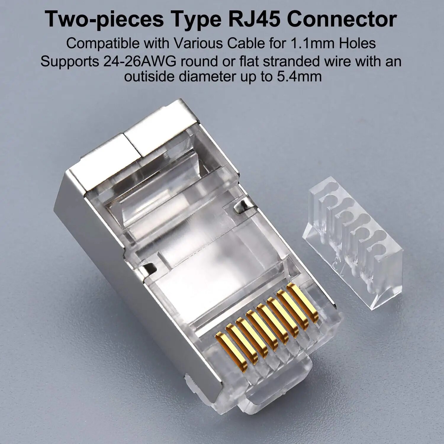 ZoeRax 50 قطعة موصلات Cat6 RJ4 - مراجعة Rj45 Jack وسعره
