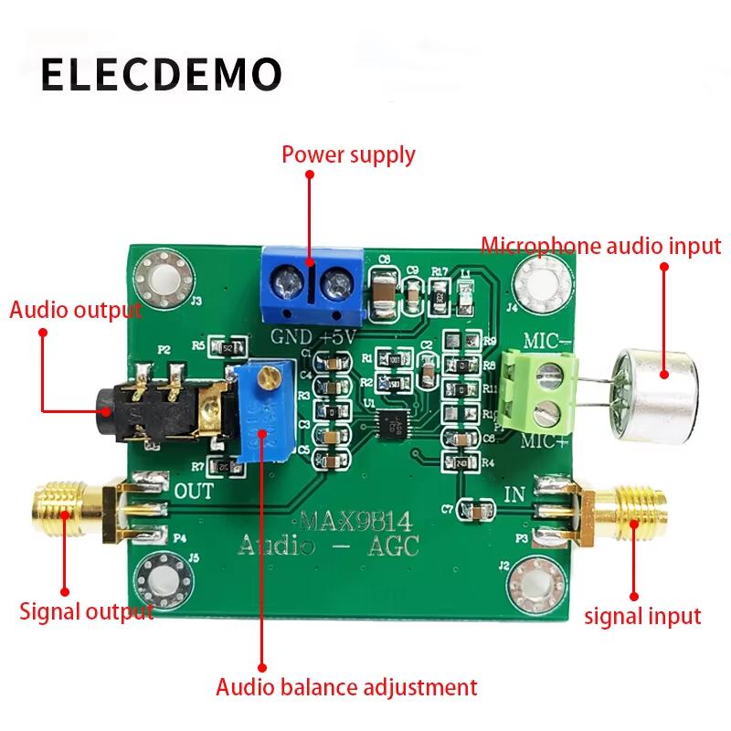 وحدة مضخم صوت AGC للميكروفون ا - مراجعة Audio Amplifier Board وسعره