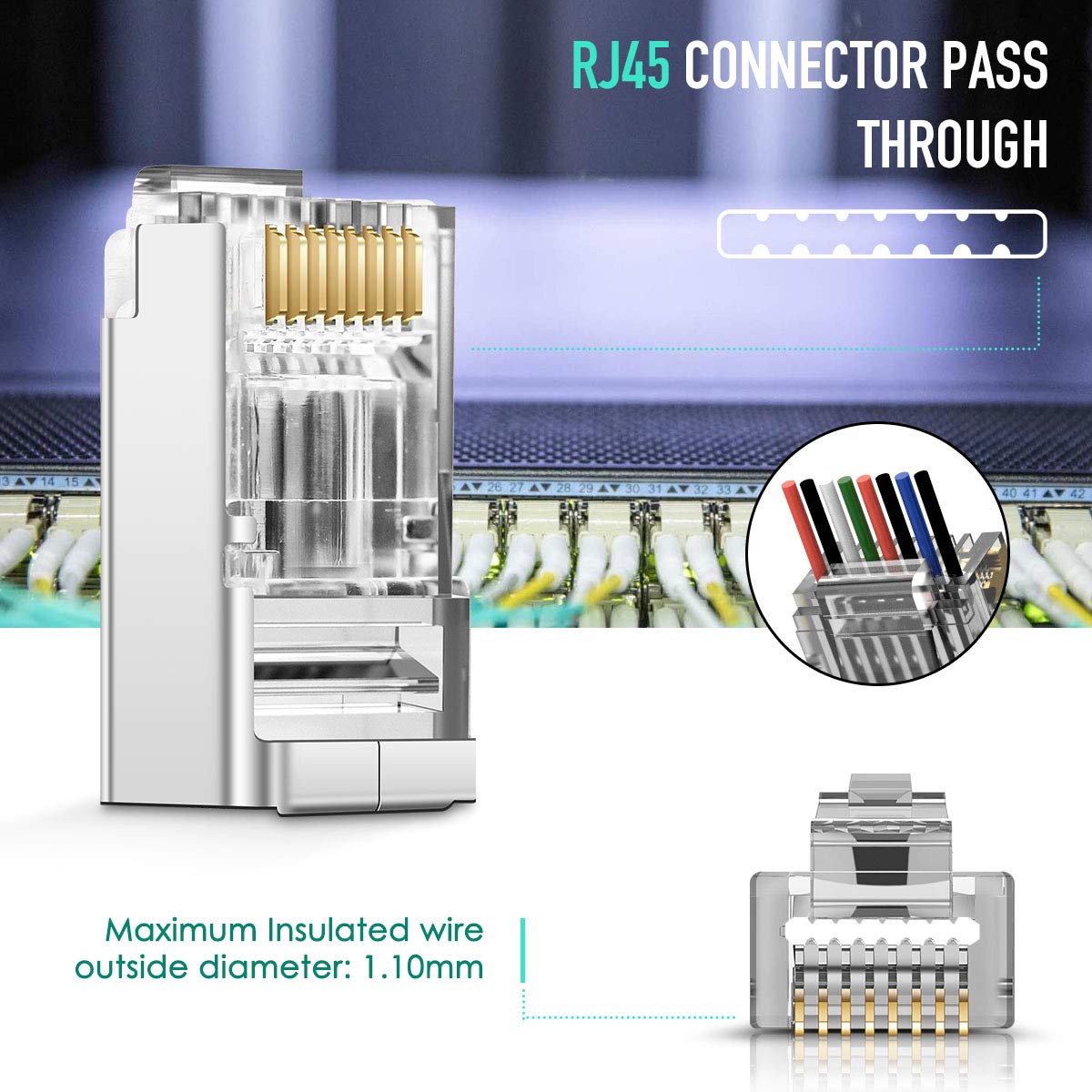 ZoeRax 100 قطعة محمية RJ45 CAT - مراجعة Rj45 Jack وسعره