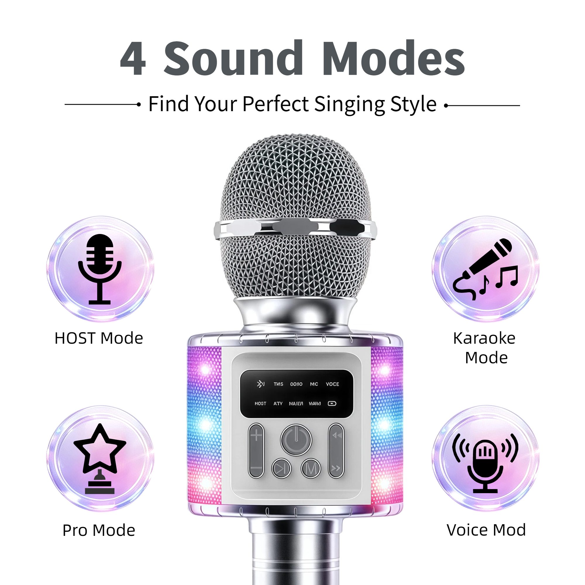 ميكروفون كاريوكي لاسلكي مزدوج  - مراجعة Microphone Capsule وسعره