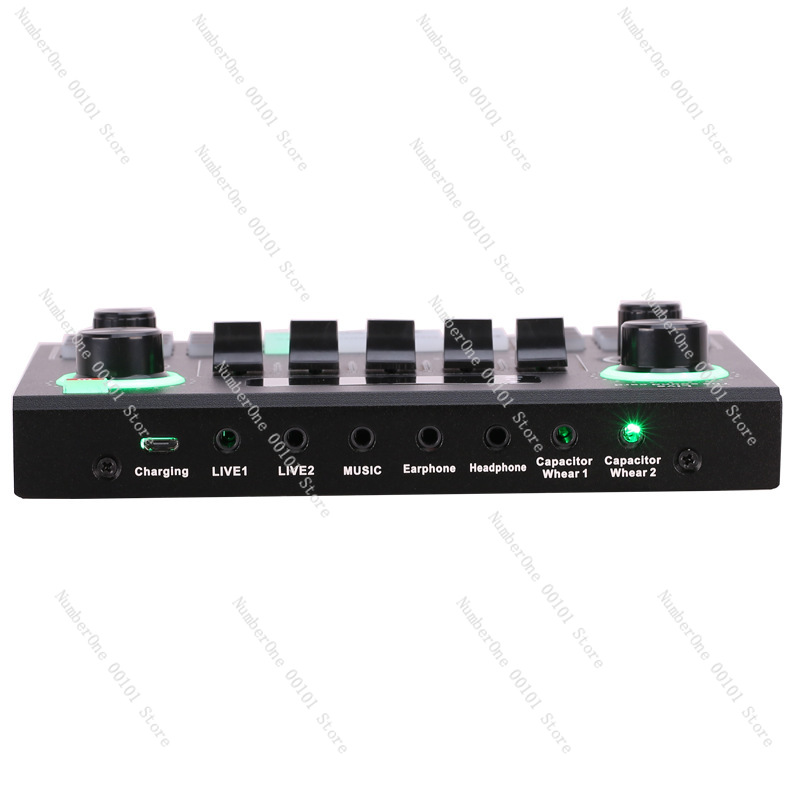 V9 بطاقة الصوت ميكروفون مجموعة - مراجعة Usb Sound Card وسعره