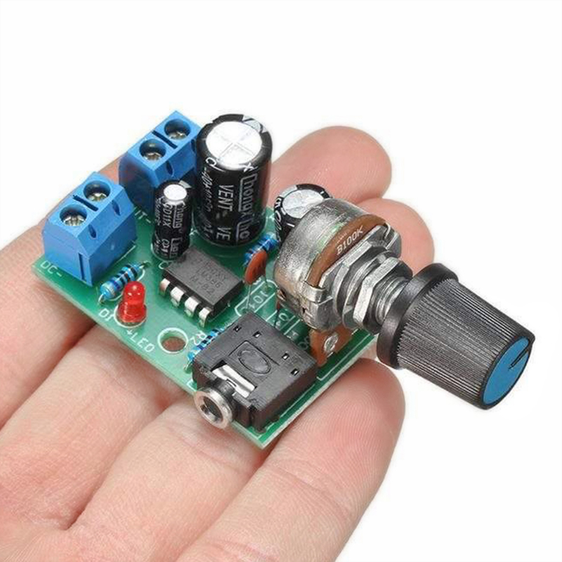 لوحة مكبر صوت LM386 بقوة 10 وا - مراجعة Volume Control Board وسعره