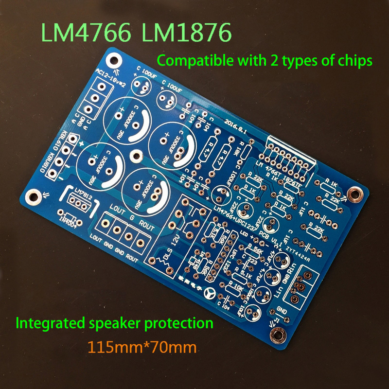 LM766 LM1876 ستيريو مكبر كهربا - مراجعة Audio Amplifier Board وسعره