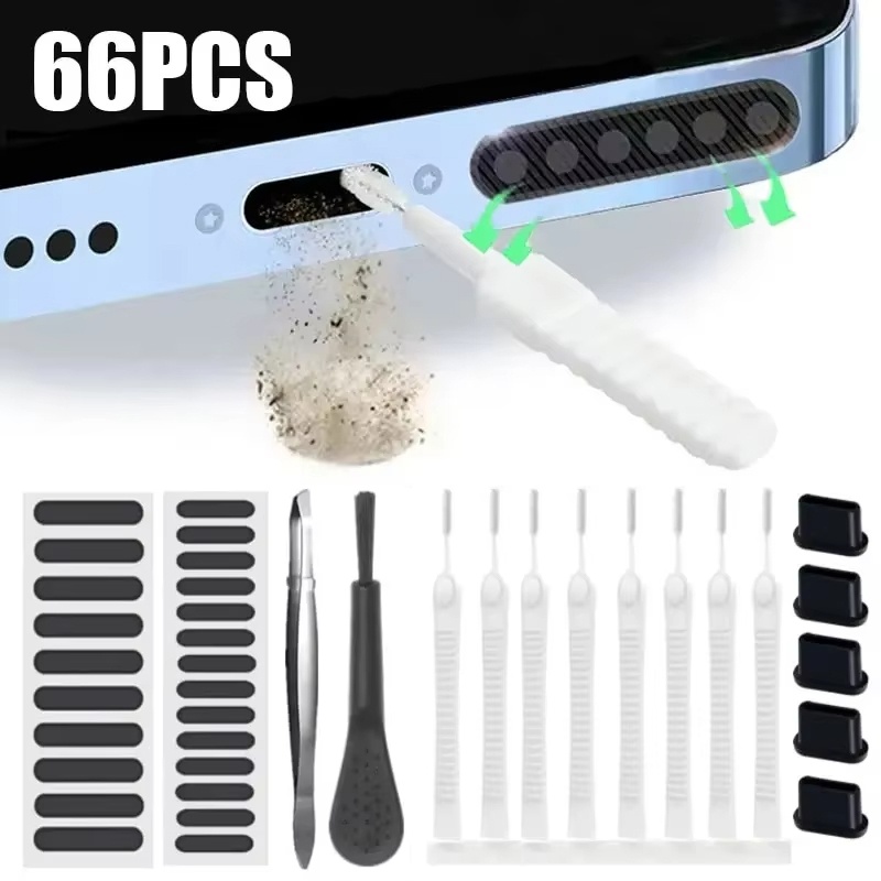 طقم تنظيف منافذ شحن الهاتف 66  - مراجعة Speaker Terminal وسعره