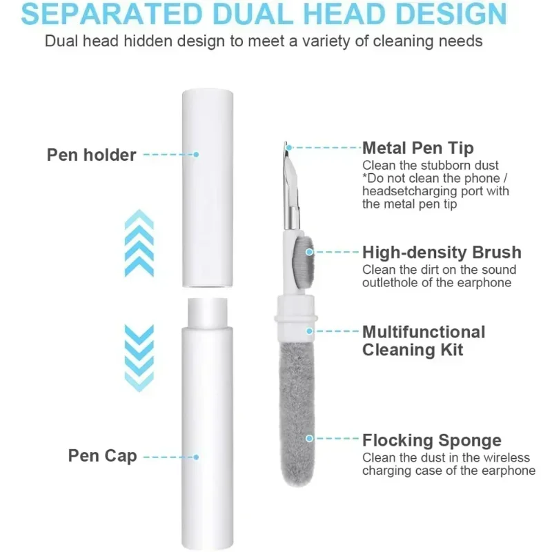مجموعة أدوات تنظيف مزدوجة الرأ - مراجعة Diy Headphone وسعره